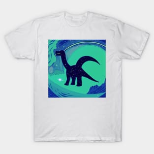 Space flying dinosaur T-Shirt